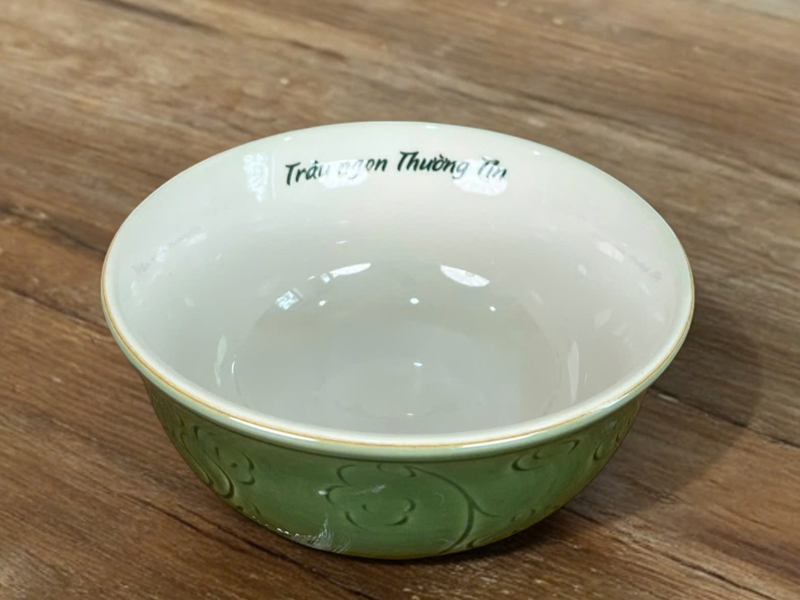 Bát Phở Xanh Đồng đẹp sang trọng phục vụ bữa ăn gia đình