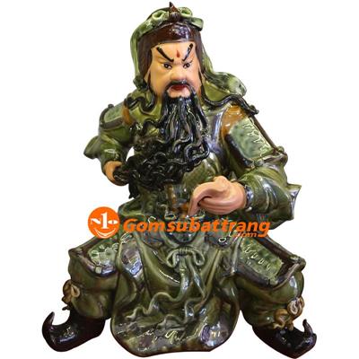 Tượng Quan Vân Trường 70cm Sứ Thờ Trang Trí Phong Thủy Đẹp 