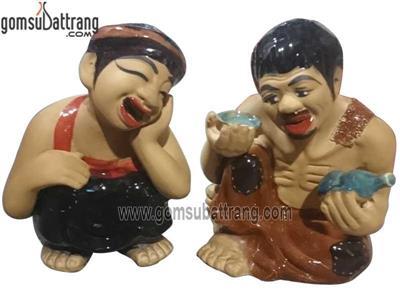 Tượng Chí Phèo Thị Nở 22cm quà tặng ý nghĩa decor đẹp 