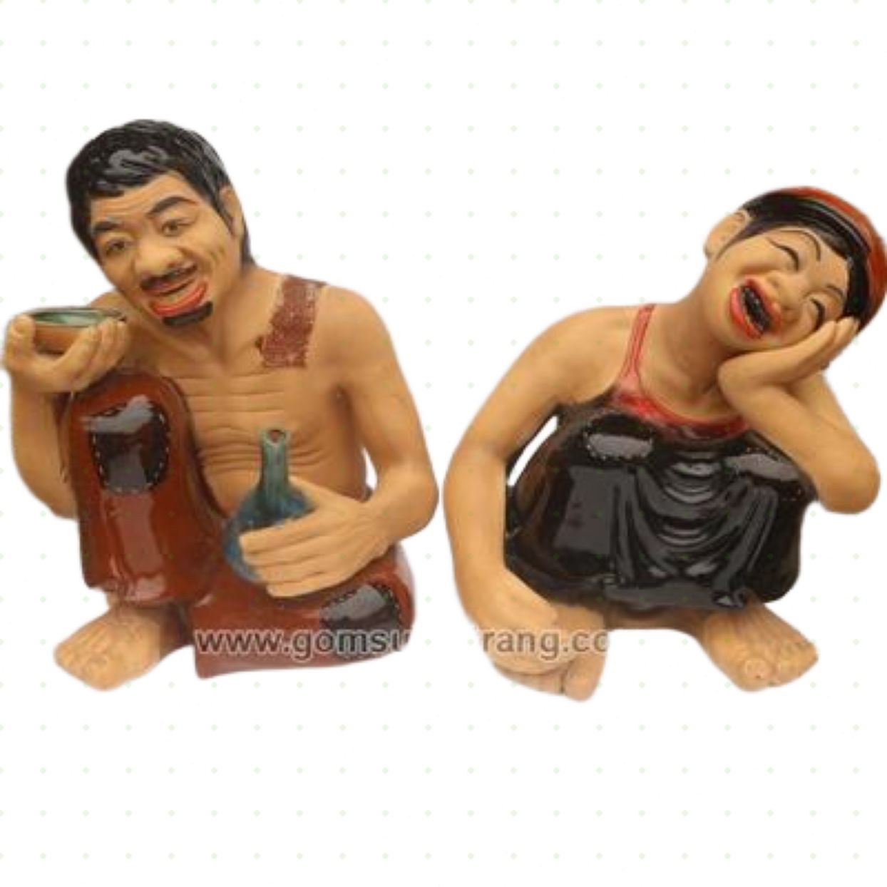 Tượng Gốm Chí Phèo Thị Nở Độc Đáo Bát Tràng Quà Tặng Ý Nghĩa 