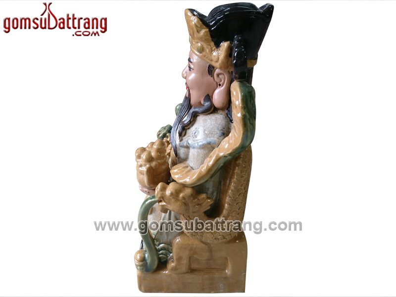 Tượng ông phát lộc Bát Tràng gốm sứ cao cấp phong thủy