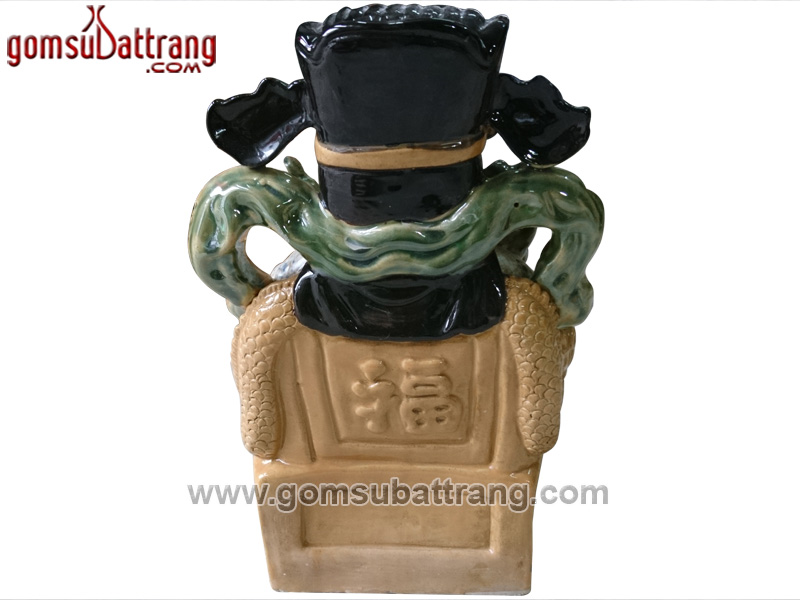 Tượng ông phát lộc Bát Tràng gốm sứ cao cấp phong thủy