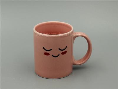 Cốc sứ Bát Tràng men hồng trẻ trung uống nước trà quà tặng giá tốt 