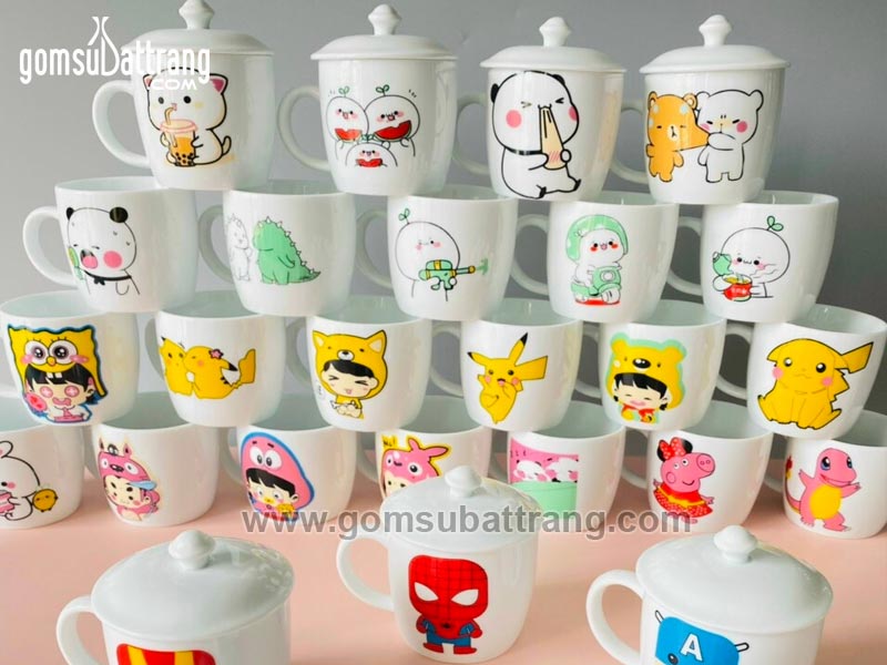 Cốc Sứ Bát Tràng Họa Tiết Trẻ Em Đẹp Quà Tặng Ý Nghĩa