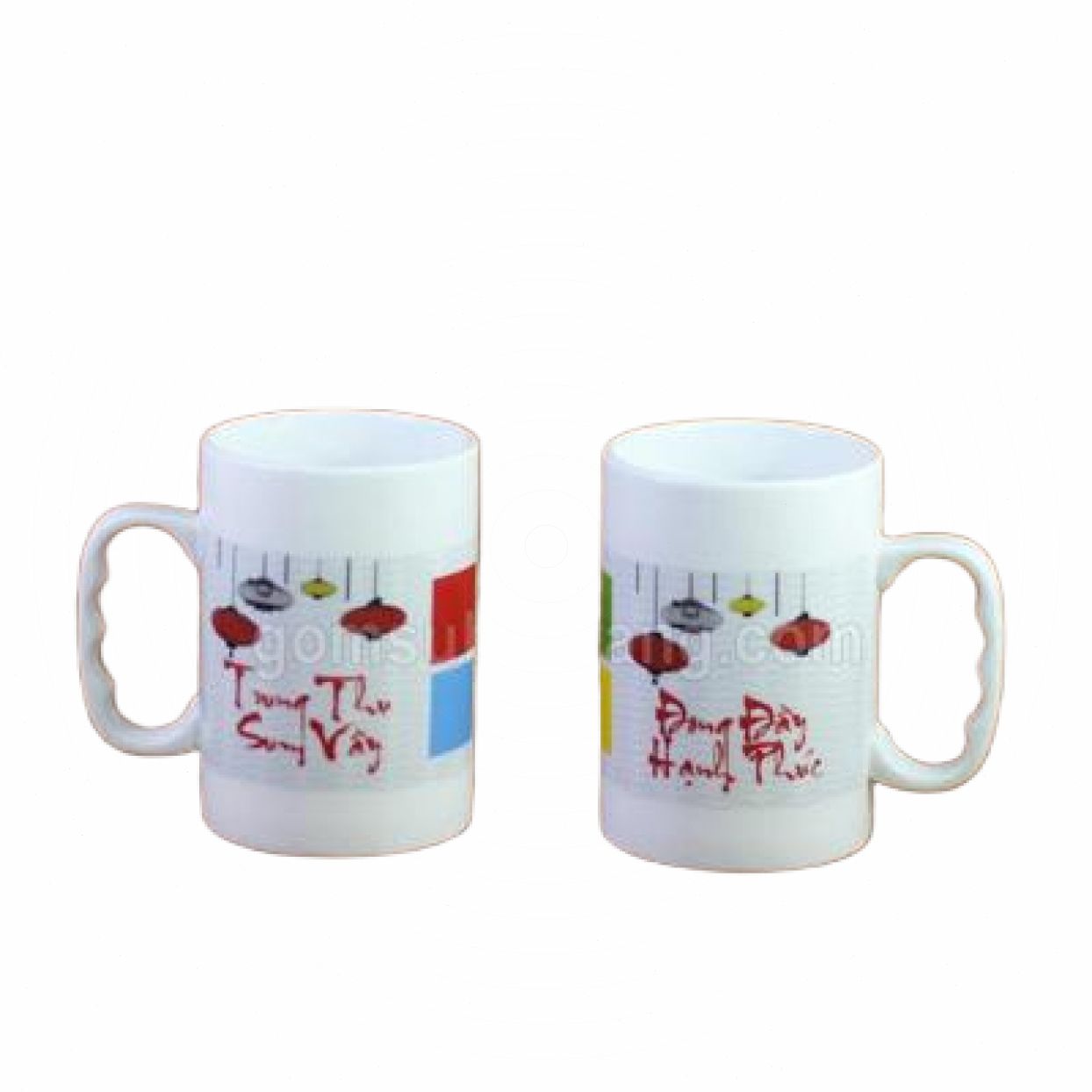 Ly sứ Bát Tràng in hình đẹp quà tặng Trung Thu ý nghĩa giá rẻ 
