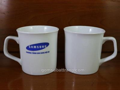 Ly sứ Bát Tràng in logo Samsung quà tặng độc đáo giá tốt 