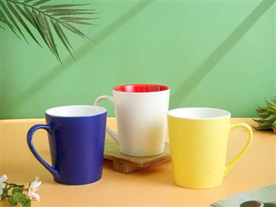 Cốc sứ Bát Tràng dáng thấp miệng loe đẹp sang trọng quà tặng 