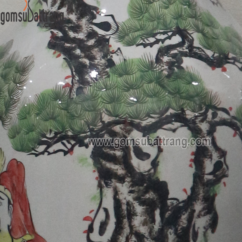 Lọ lục bình Bát Tràng 175cm gốm sứ cao cấp quà tặng ý nghĩa