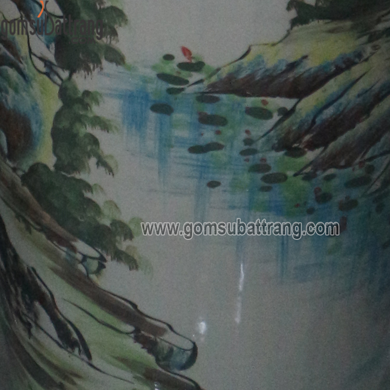 Lọ lục bình Bát Tràng 175cm gốm sứ cao cấp quà tặng ý nghĩa