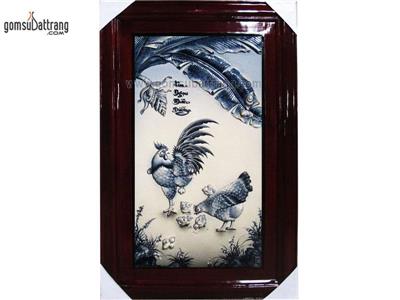 Tranh kim ngọc mãn đường đắp nổi tràm sang trọng đón lộc 