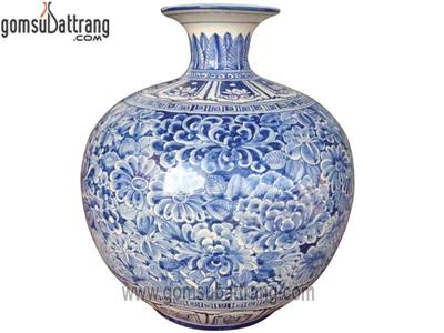 Bình hút tài lộc bình phong thủy tinh xảo phong cách cổ điển 