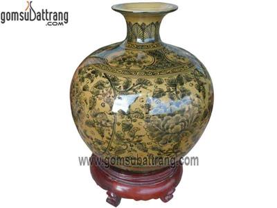 Bình hút tài lộc hoa phù dung may mắn sang trọng phong thủy 