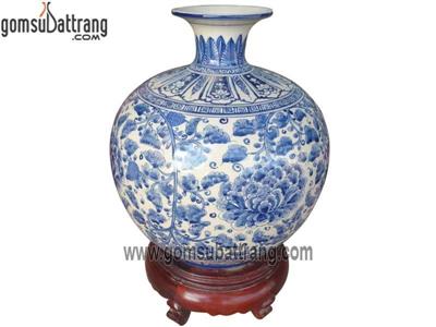 Bình hút tài lộc hoa phù dung xanh độc đáo may mắn phát tài 