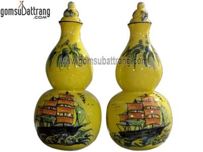 Hồ lô men vàng thuận buồm xuôi gió quà tặng may mắn đẹp 