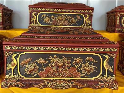Bộ tiểu quách gốm Bát Tràng Trường Phúc cao cấp, bền đẹp 