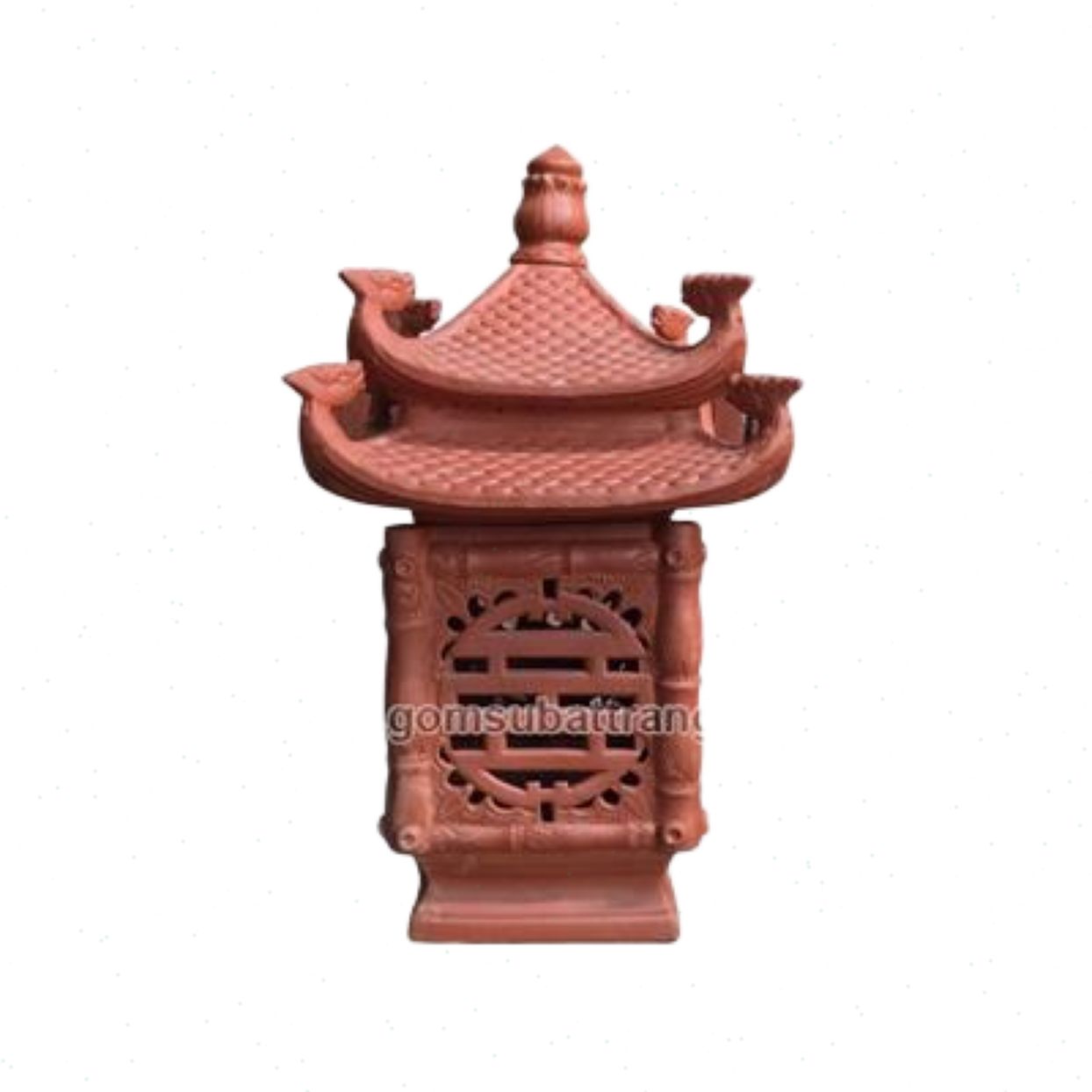 Đèn vườn vuông 2 mái rồng phượng lịch sự bền đẹp giá tốt 
