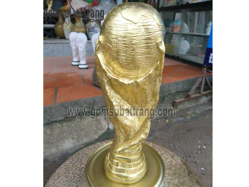 Cúp vàng Bát Tràng gốm sứ thạch cao quà tặng cao cấp đẹp