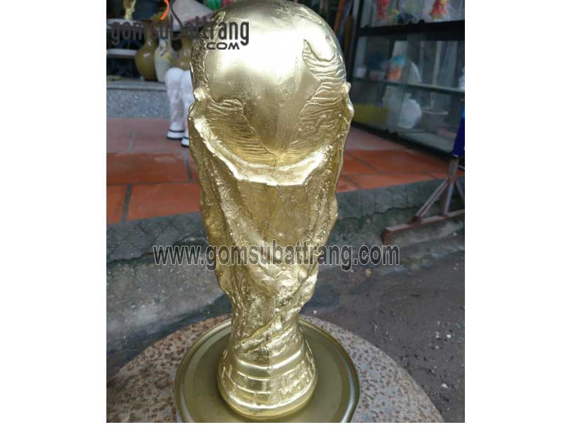 Cúp vàng Bát Tràng gốm sứ thạch cao quà tặng cao cấp đẹp