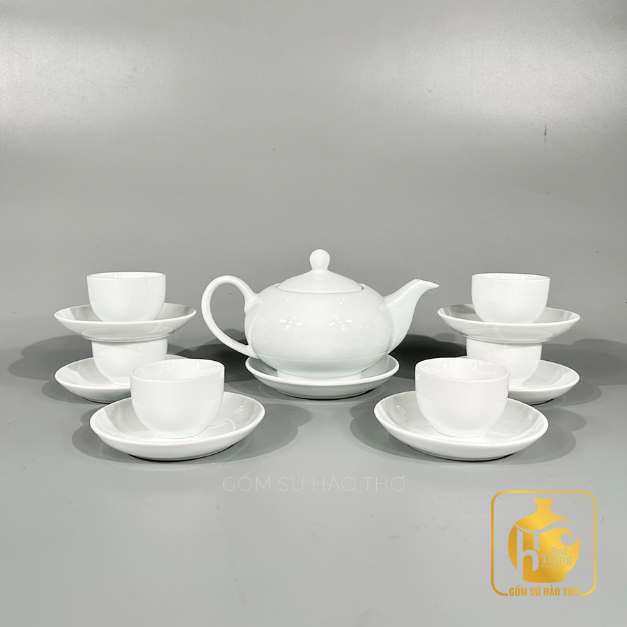 Bộ ấm chén bóng ACT13 500ml gốm sứ cao cấp quà tặng sang trọng 