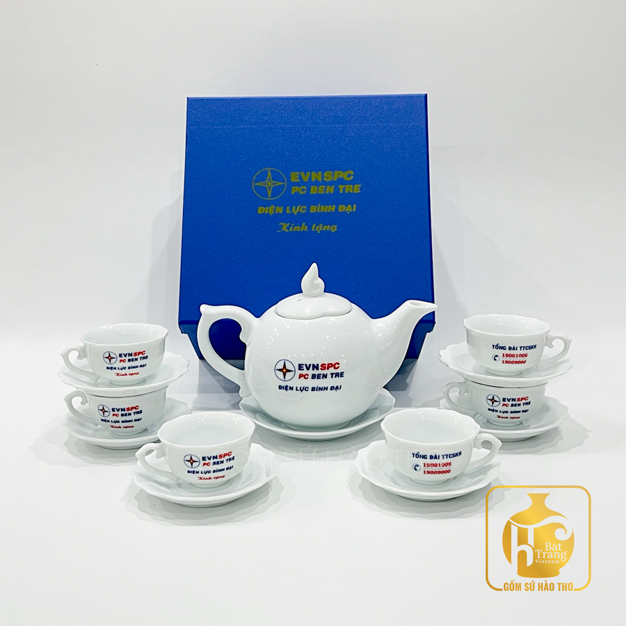 Bộ ấm chén mẫu đơn ACT18 tinh tế sang trọng, quà tặng ý nghĩa 