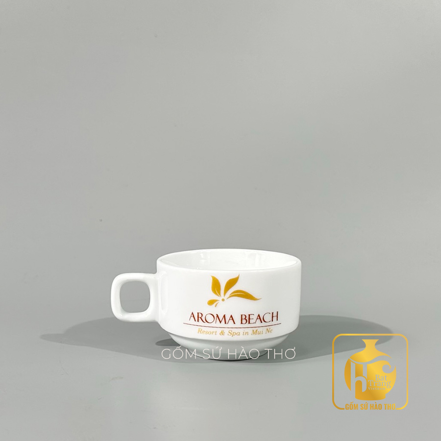 Chén cafe COF16 Gốm sứ Hào Thơ 117ml chính hãng Bát Tràng 