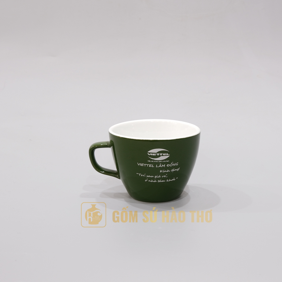 Cốc Đức COM2 230ml Gốm sứ Bát Tràng Chất liệu men trắng 