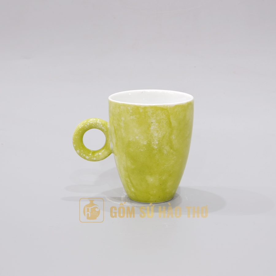 Cốc Ý COM8 210ml Men Trắng Bát Tràng Gốm Sứ Hào Thơ 