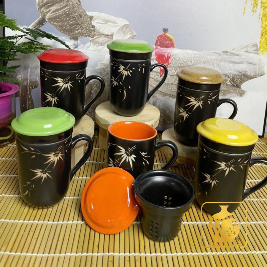 Cốc Lọc Trà COF 15 250ml Gốm Sứ Bát Tràng Sang Trọng Uy Tín 