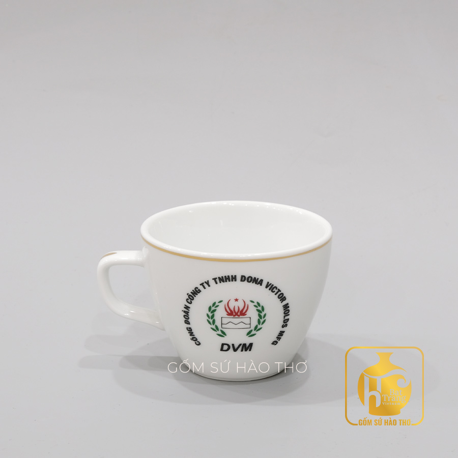 Cốc Đức COV20 230ml Gốm sứ Bát Tràng Men trắng Cao cấp 