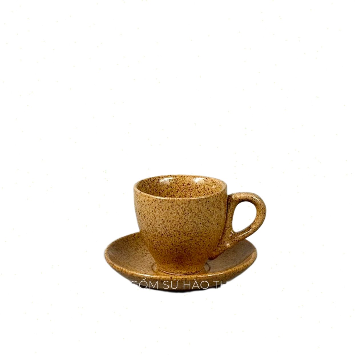 Cafe Espresso COF 7 70ml Gốm sứ Hào Thơ Men hỏa biển Bát Tràng Chính hãng 