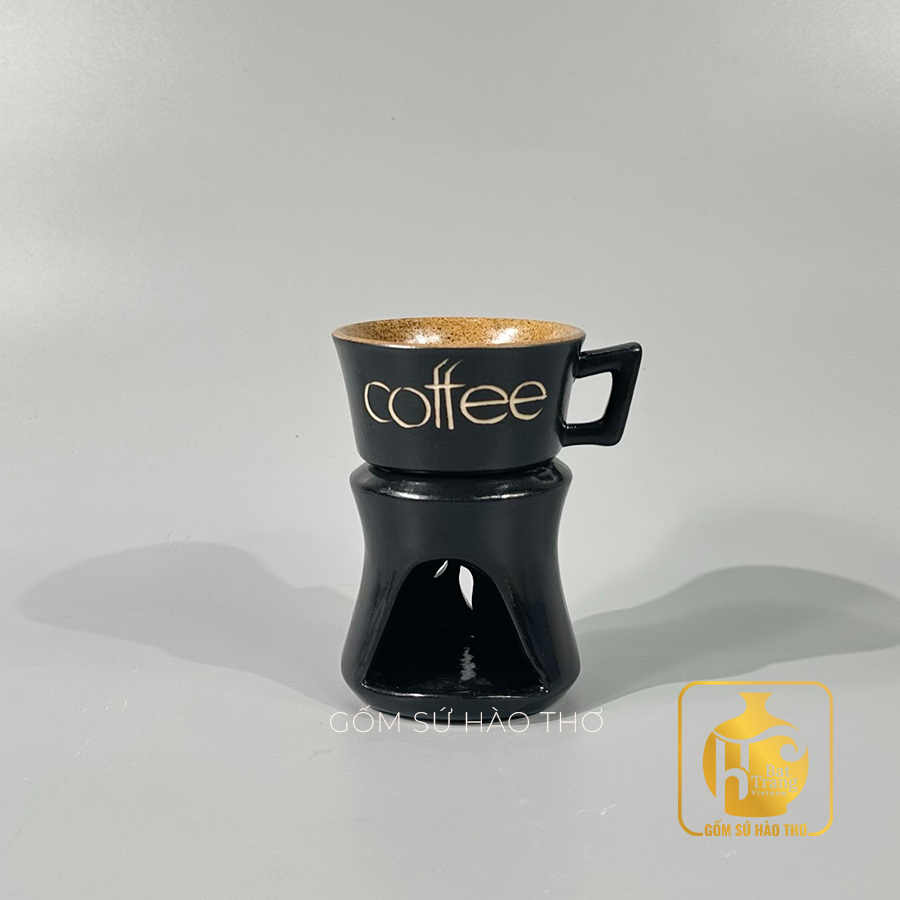 Cafe Loe COF 11 100ml Gốm sứ Hào Thơ Bát Tràng Men Hỏa Biển 
