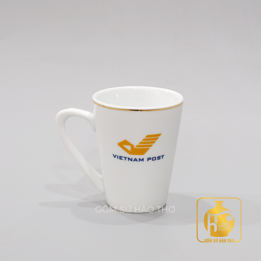 Cốc quai số 7 COV18 200ml Gốm sứ Bát Tràng Men trắng Giá tốt 