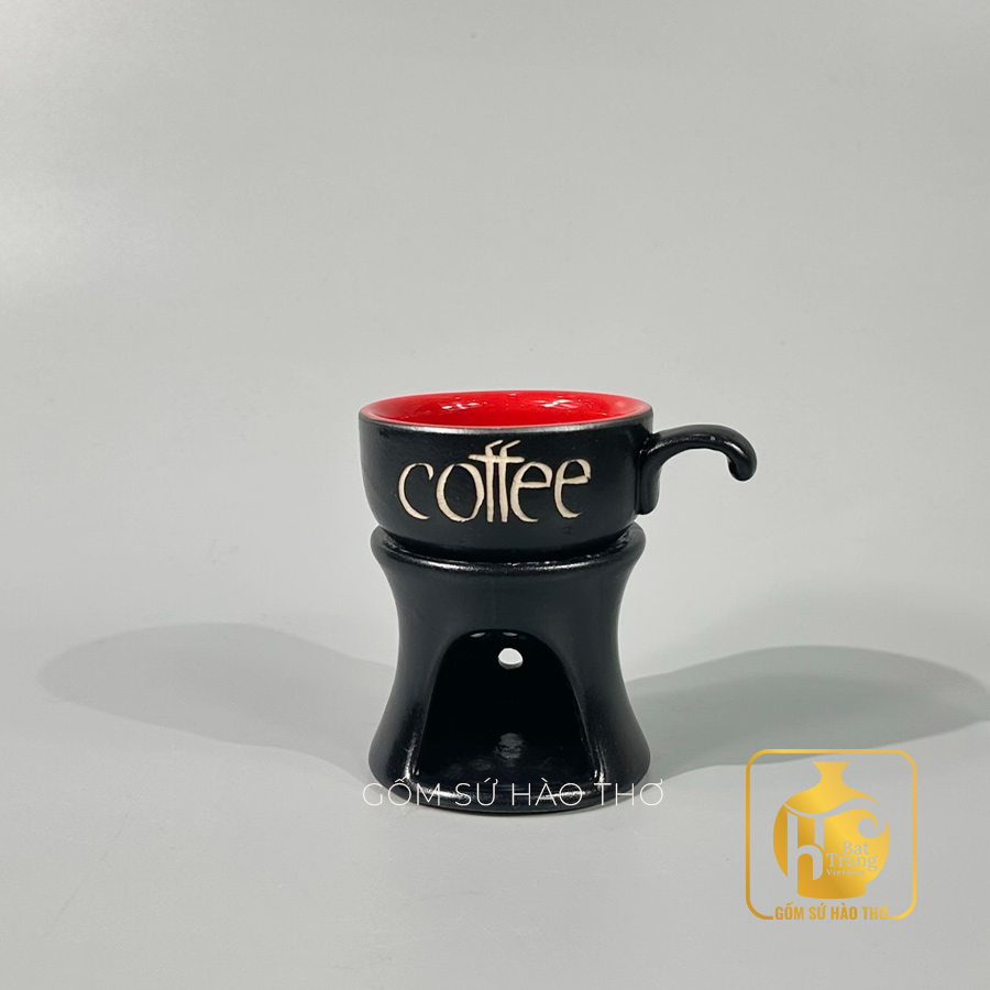 Cafe Thấp COF 10 100ml Gốm Sứ Hào Thơ Bát Tràng Men Hỏa Biển Chính Hãng 