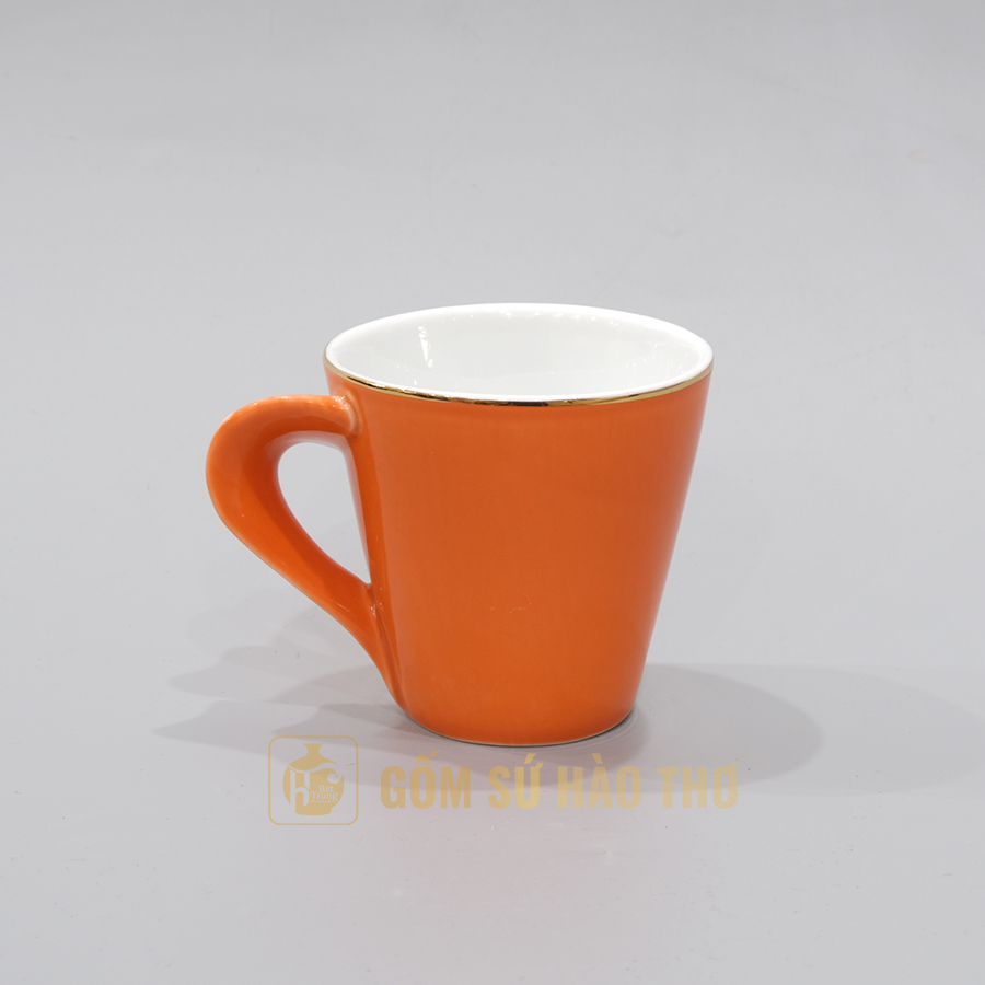 Cốc xoắn COMV6 200ml Gốm sứ Bát Tràng sắc nét đẹp 