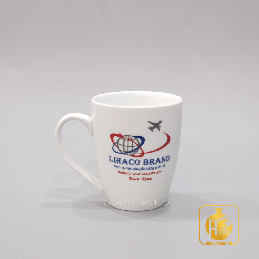 Cốc bom to COT8 365ml men trắng cao cấp Bát Tràng đẹp sang trọng 