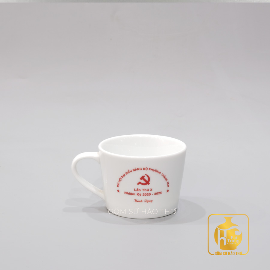 Cốc bát COT26 190ml gốm sứ Bát Tràng men trắng sang trọng giá tốt 