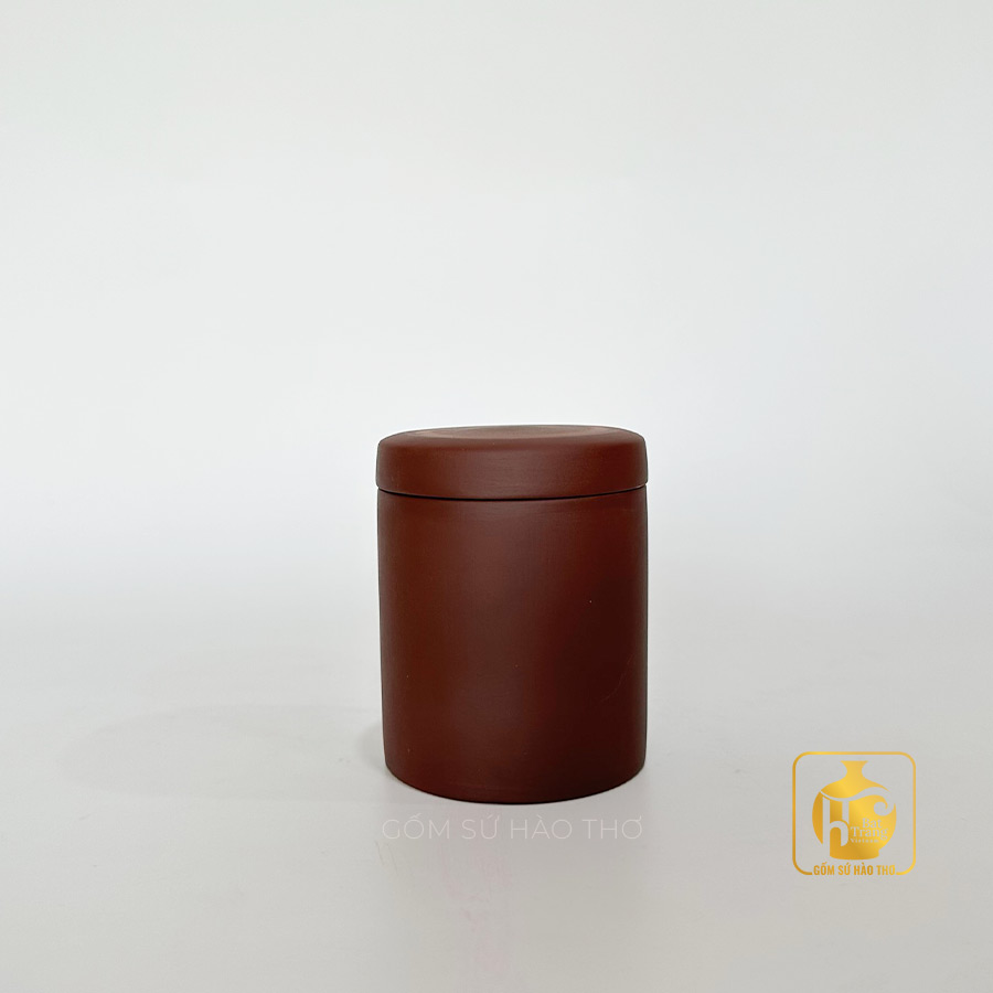 Gốm sứ Bát Tràng Lọ chè chỉ đỏ LC35 11cm sang trọng chất lượng 