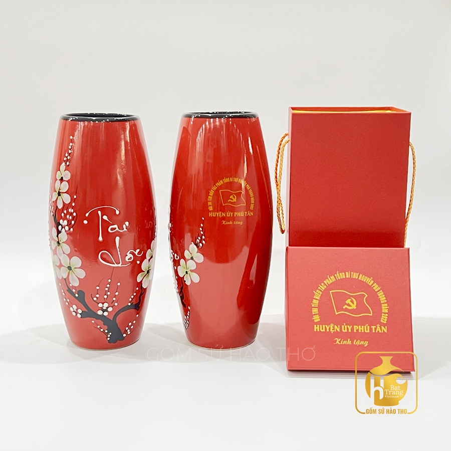 Lọ hoa LH 25 cao 30cm Gốm sứ Hào Thơ sang trọng đẹp mắt 