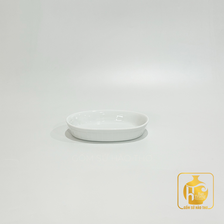 Khay ovan BAT 18 Gốm sứ Bát Tràng cao cấp tặng quà đẹp 
