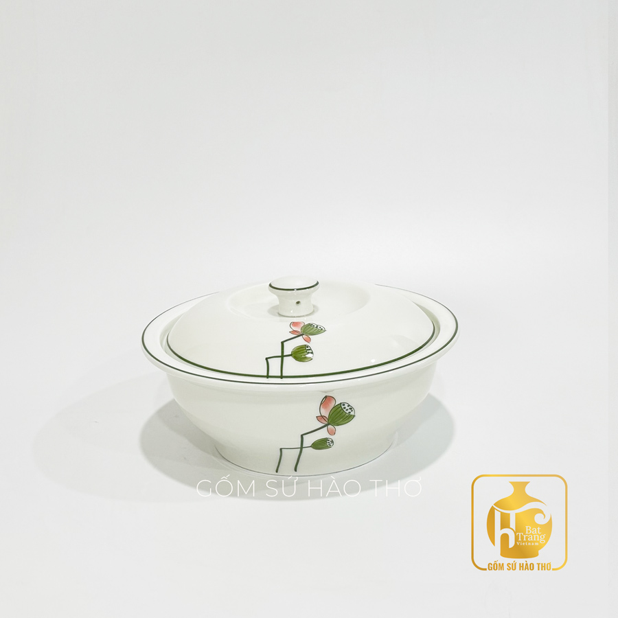 Âu Minh Long BAN 13 Gốm sứ Bát Tràng Sen nụ Cao cấp Giá tốt 