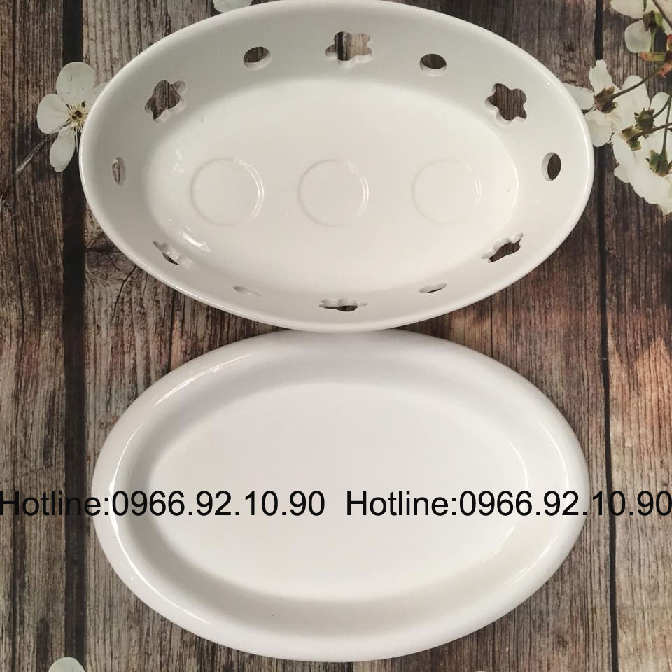 Bếp cồn gốm Bát Tràng 38x26cm Hâm nóng an toàn Tiện lợi Bếp cồn gốm Bát Tràng 38x26cm Hâm nóng an toàn Tiện lợi