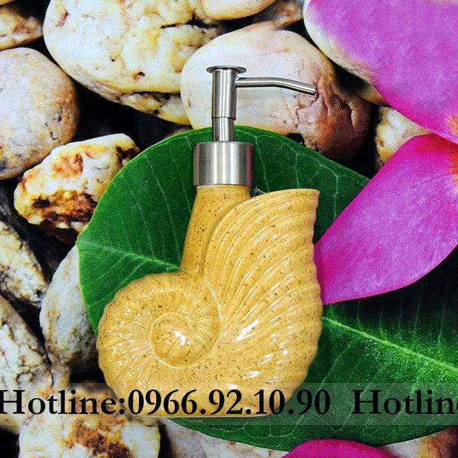 bình đựng xà phòng sữa tắm dầu gội sứ cao cấp tiện dụng sang trọng