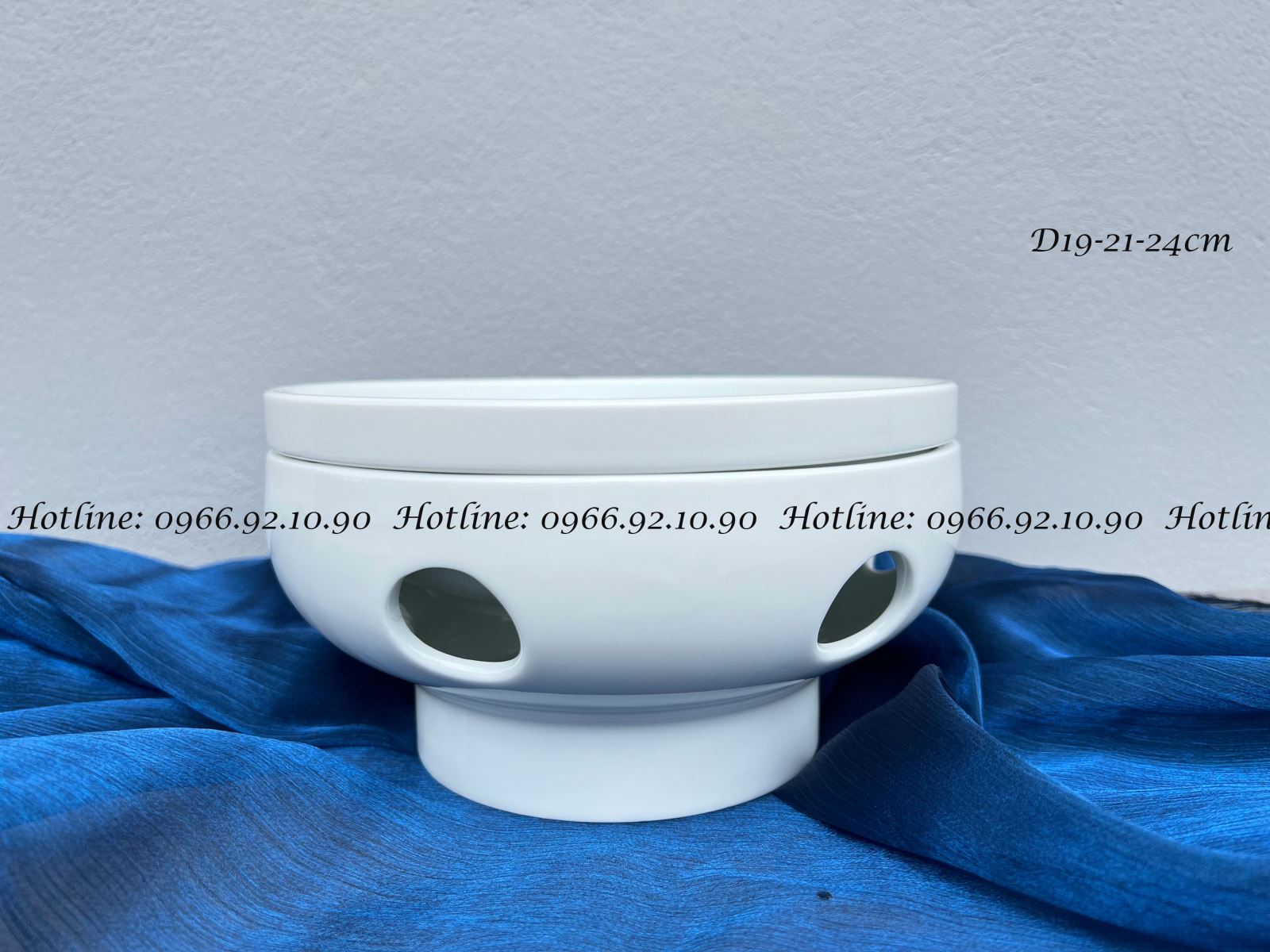 Bếp cồn gốm sứ Bát Tràng hâm nóng 19cm tiện lợi an toàn Bếp cồn gốm sứ Bát Tràng hâm nóng 19cm tiện lợi an toàn