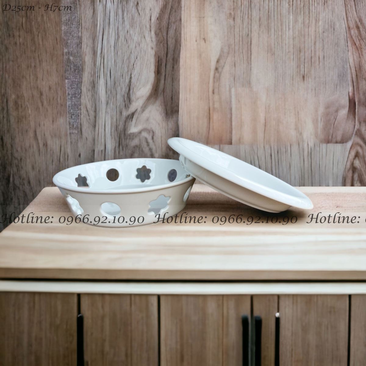 Bếp cồn tròn men trắng Bát Tràng D25cm cao cấp tiện dụng sang trọng Bếp cồn tròn men trắng Bát Tràng D25cm cao cấp tiện dụng sang trọng