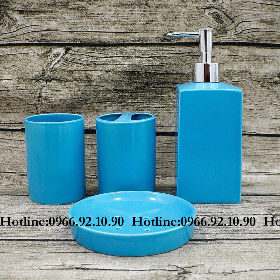 Phụ Kiện Nhà Tắm Sứ Bát Tràng Nhiều Màu Sang Trọng Tiện Lợi