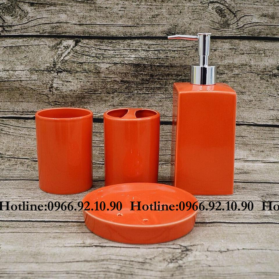 Phụ Kiện Nhà Tắm Sứ Bát Tràng Nhiều Màu Sang Trọng Tiện Lợi