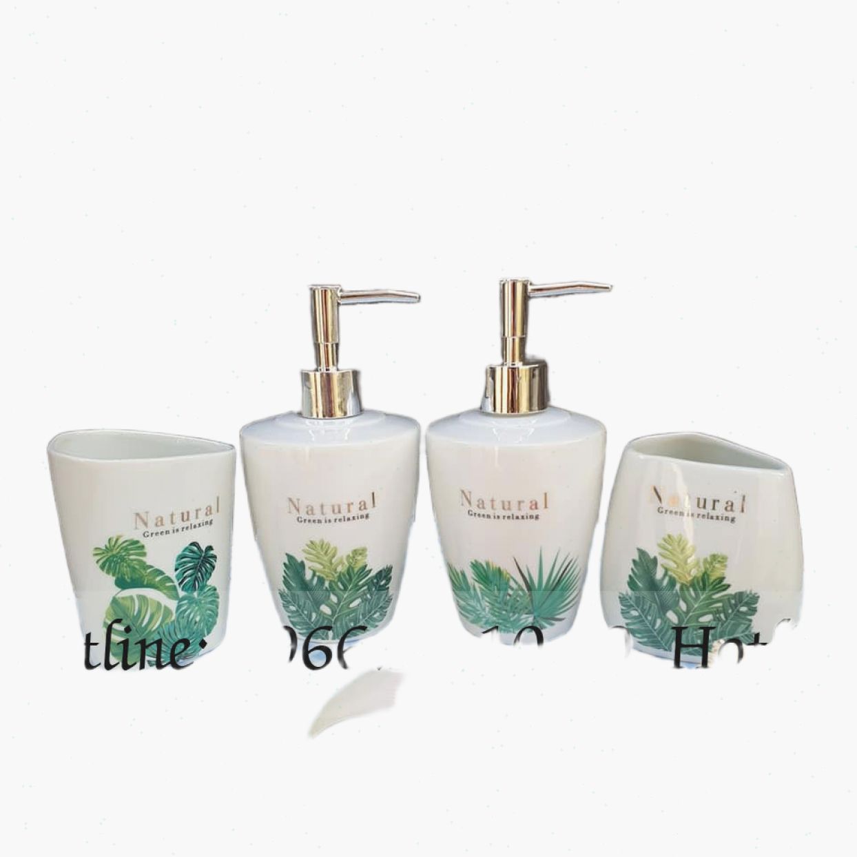 Bộ bình xịt nhà tắm nhiệt đới 4 sản phẩm sang trọng tiện dụng 