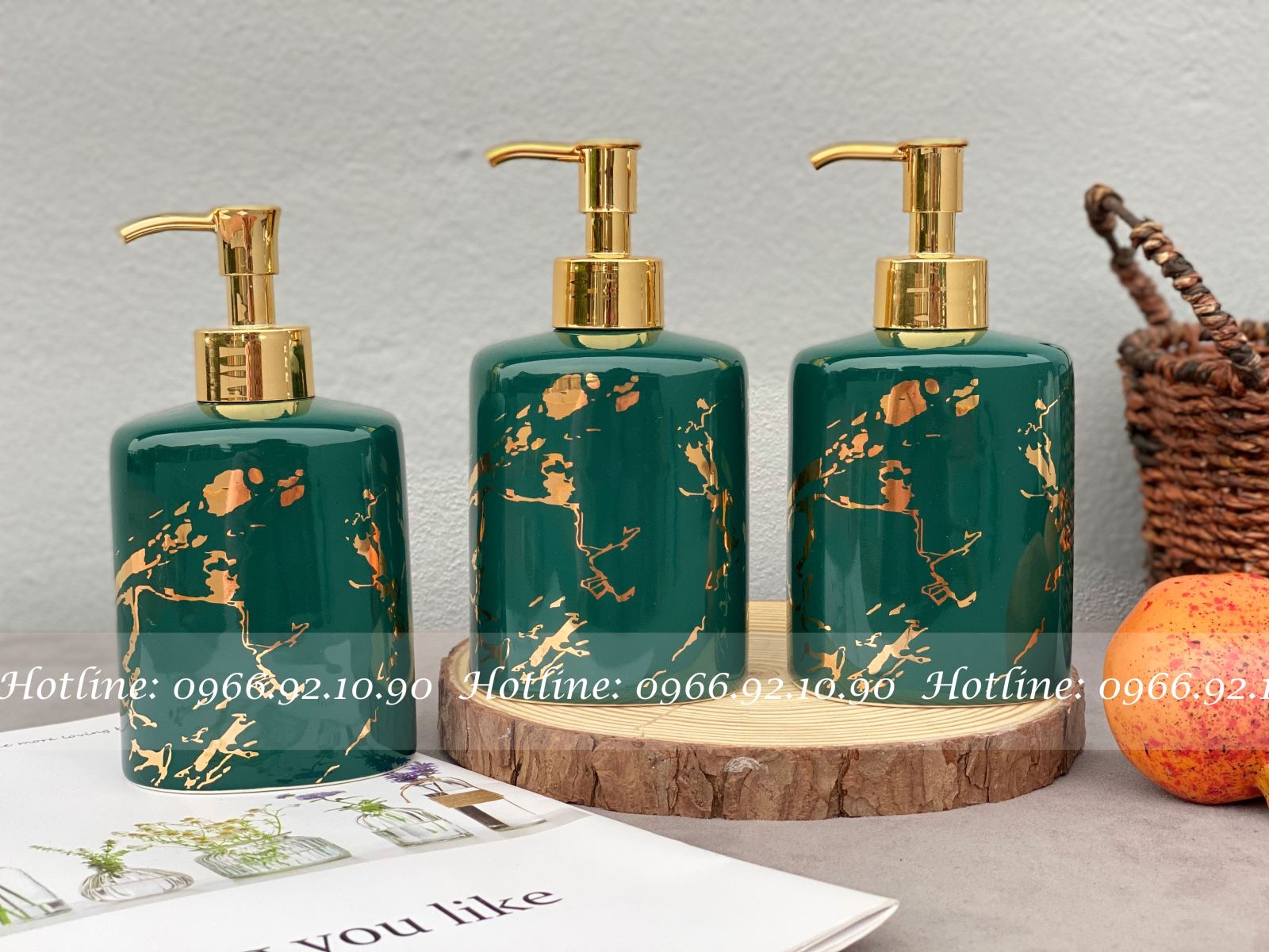 Bình chiết dầu gội sữa tắm xanh cổ vịt loang vàng tiện lợi chất lượng