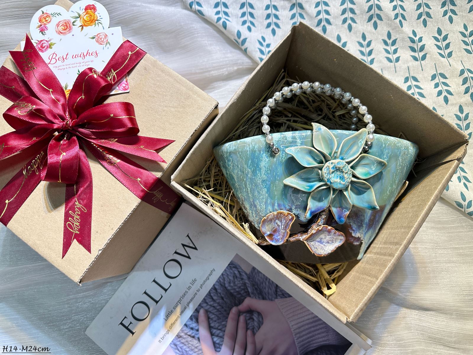 Làn thuyền hoa men hỏa biến Bát Tràng mẫu đẹp quà tặng ý nghĩa