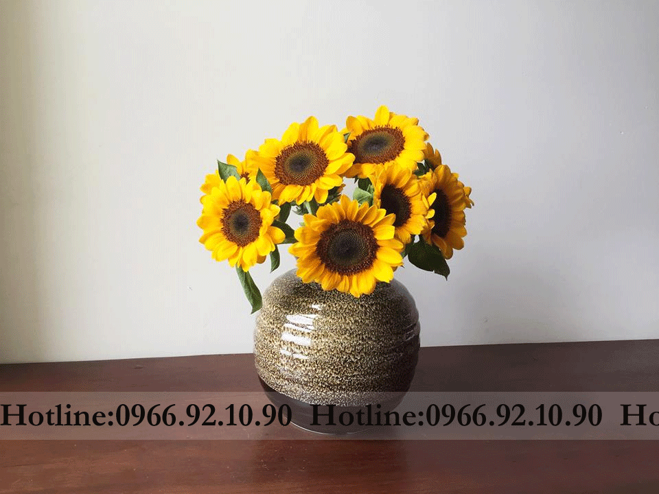 Lọ hoa men hỏa gấm sang trọng dáng giỏ cua vò chum sứ Bát Tràng